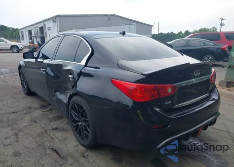 2014 Infiniti Q50 Premium z USA, uszkodzony, nr VIN JN1BV7AR9EM698143